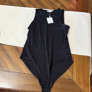 Black Sleeveless Bodysuit